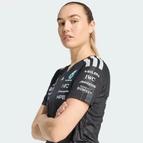 Mercedes - AMG Petronas Formula One 2026 Women's Team Driver Jersey - Black/White Mercedes AMG Petronas