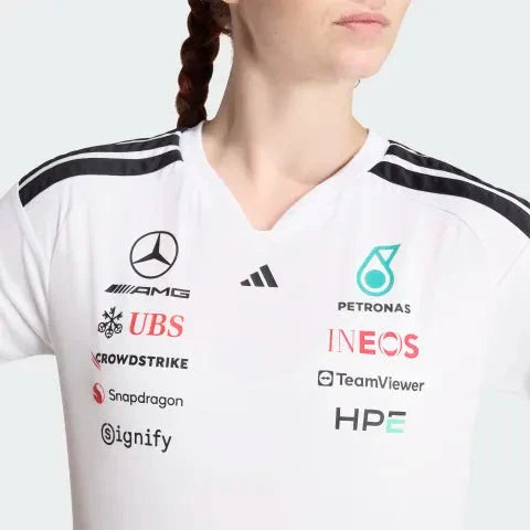 Mercedes - AMG Petronas Formula One 2026 Women's Team Driver Jersey - Black/White Mercedes AMG Petronas