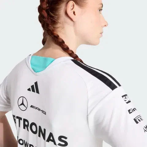 Mercedes - AMG Petronas Formula One 2026 Women's Team Driver Jersey - Black/White Mercedes AMG Petronas
