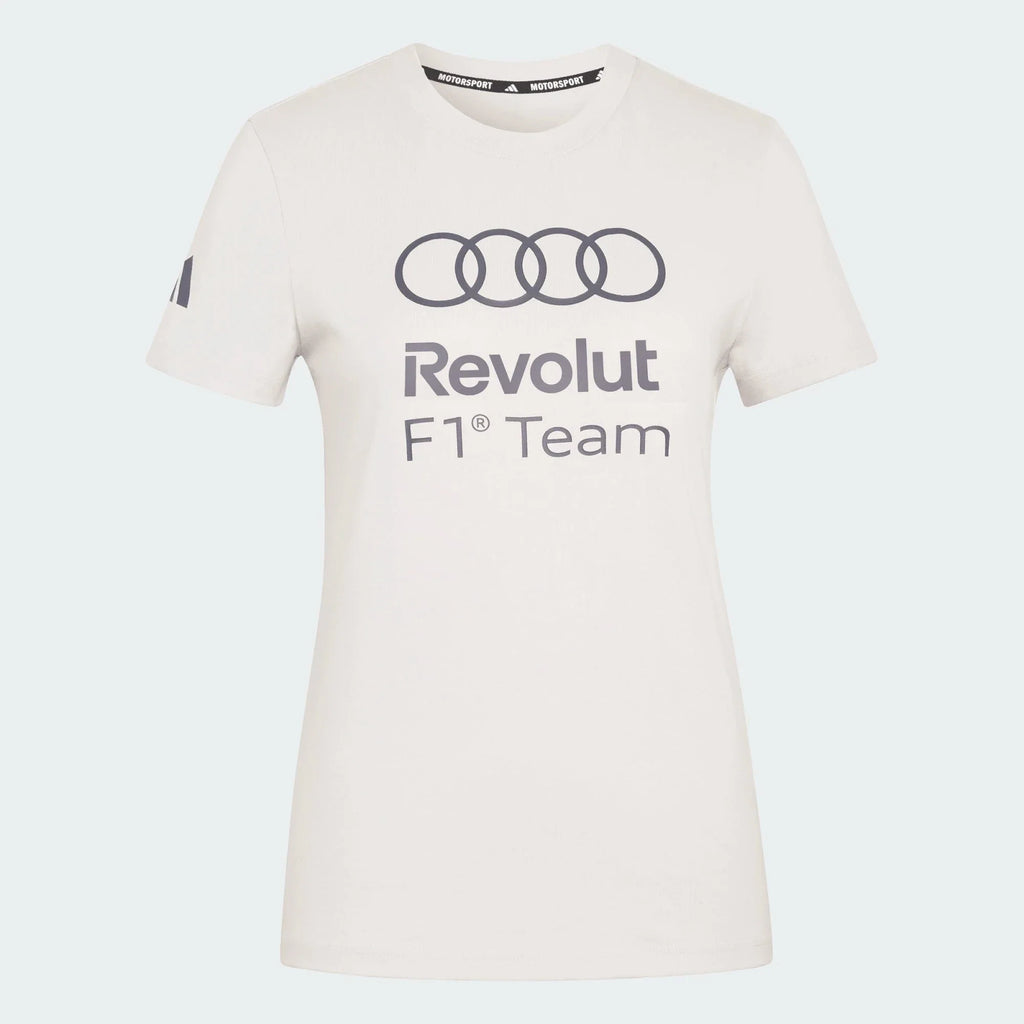 Audi Formula One Women's DNA Graphic T-Shirt - White Audi F1