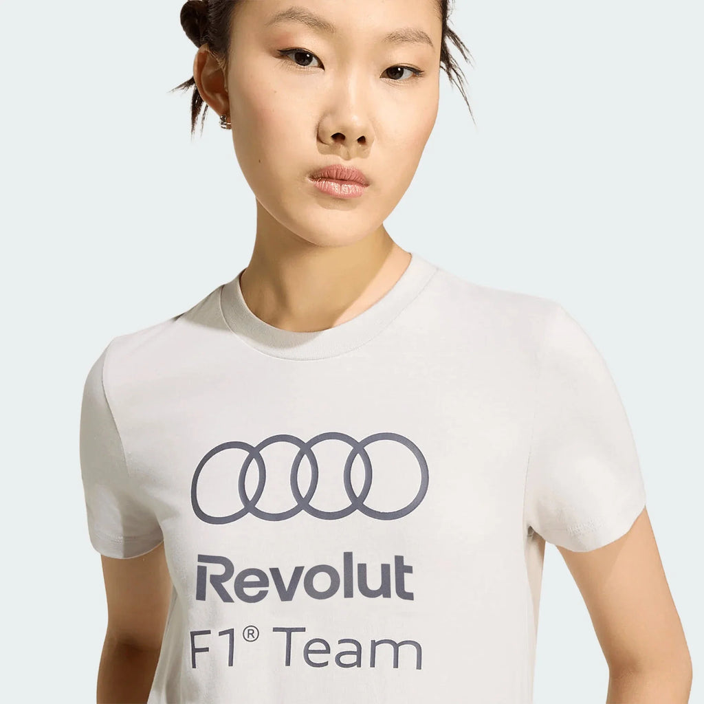 Audi Formula One Women's DNA Graphic T-Shirt - White Audi F1