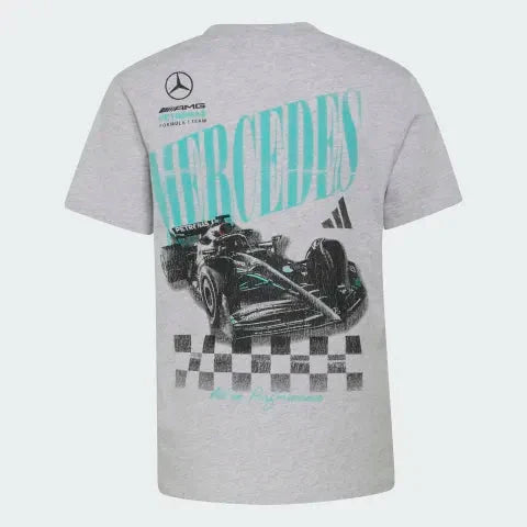 Mercedes - AMG Petronas Formula One Kids Graphic T-Shirt - Youth Grey Mercedes AMG Petronas