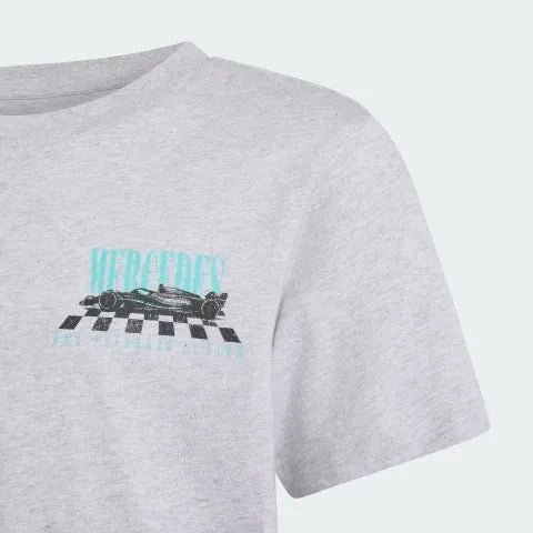 Mercedes - AMG Petronas Formula One Kids Graphic T-Shirt - Youth Grey Mercedes AMG Petronas