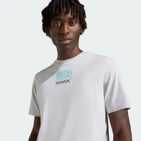 Mercedes - AMG Petronas Formula One Men's Graphic T-Shirt - Grey Mercedes AMG Petronas
