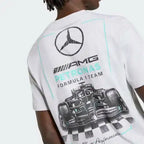 Mercedes - AMG Petronas Formula One Men's Graphic T-Shirt - Grey Mercedes AMG Petronas
