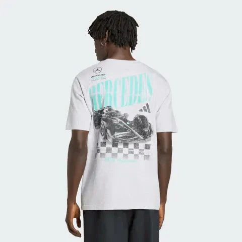 Mercedes - AMG Petronas Formula One Men's Car Graphic T-Shirt - Grey Mercedes AMG Petronas