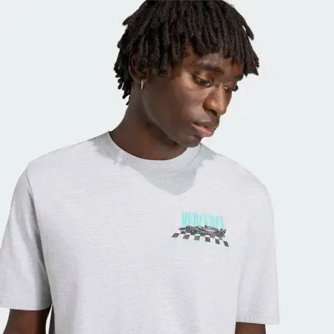 Mercedes - AMG Petronas Formula One Men's Car Graphic T-Shirt - Grey Mercedes AMG Petronas