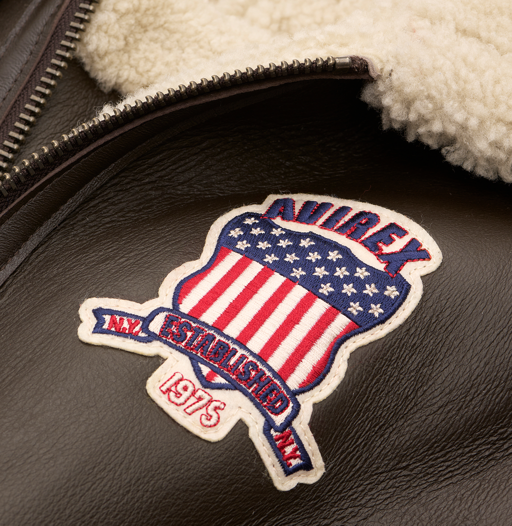 Buy Best Original Winter Avirex B3 Shearling Choclate Leather Jackets For Sale - Endless Racegear