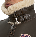 Buy Best Original Winter Avirex B3 Shearling Choclate Leather Jackets For Sale - Endless Racegear
