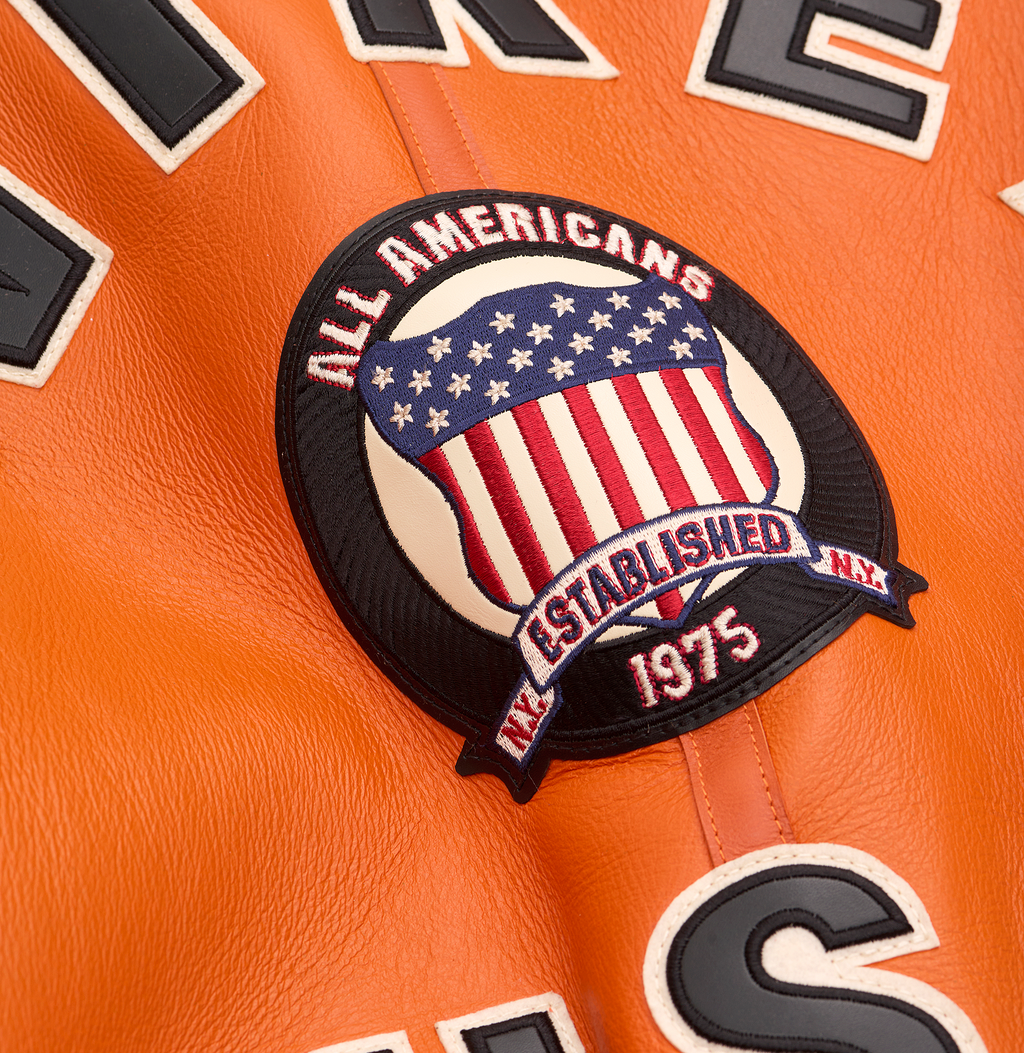 Buy Best Original Winter Avirex B3 Shearling Orange Leather Jackets For Sale rfxleatherofficial