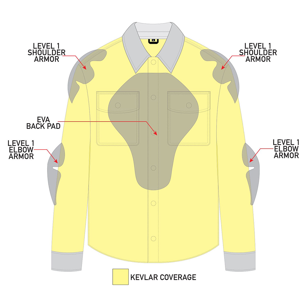 Castle X Men's Link Flannel Riding Shirt Endless Racegear