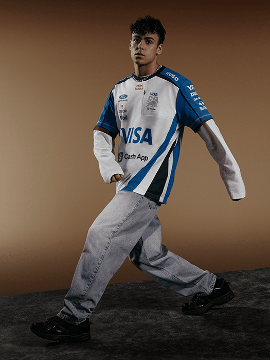 Visa Cash App RB F1 2026 Men's Team T-Shirt - White Visa Cash App RB