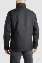 M65 WP JACKET BLACK - Slim-Fit Waterproof Motorcycle Jacket Pando Moto
