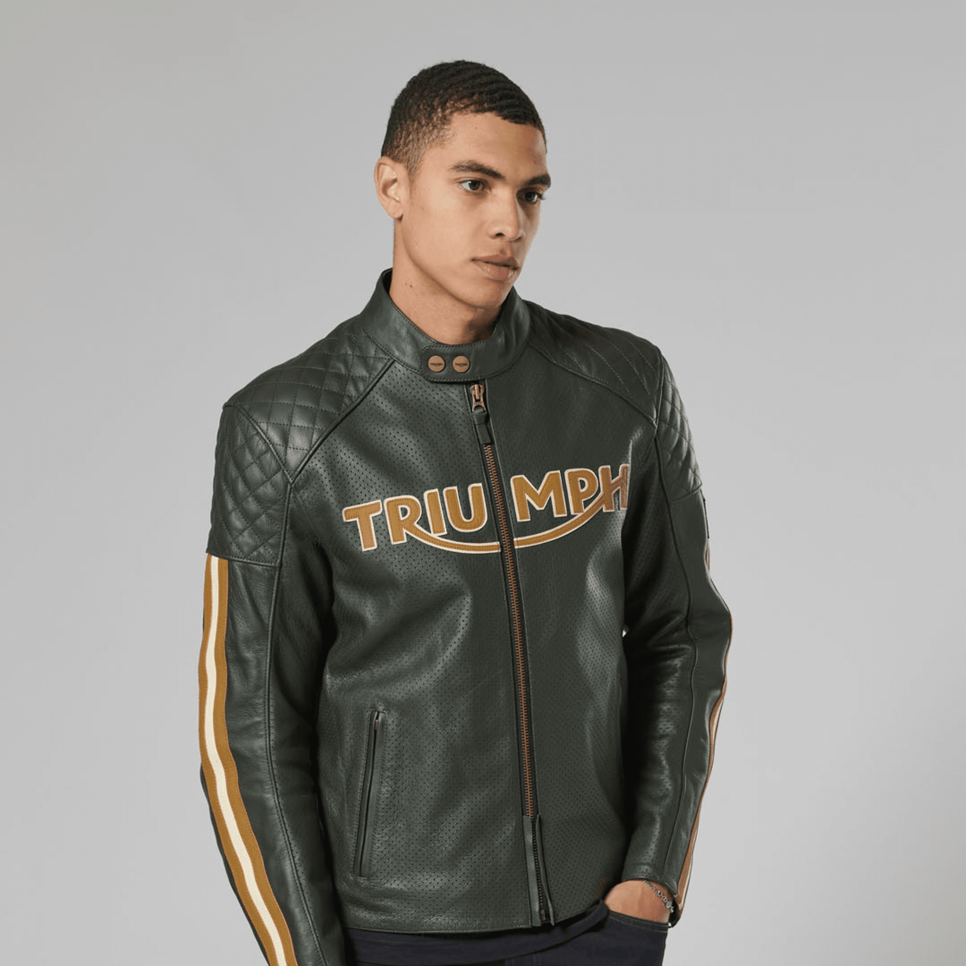 Braddan Green Air Race Leather Jacket  - Endless Racegear