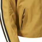 Braddan Gold Retro Air Race Leather Jacket Triumph