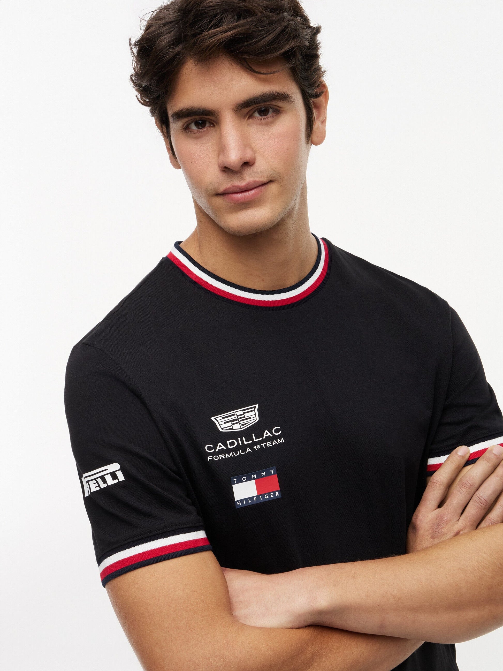 Cadillac F1 Racing 2026 Team T-Shirt - Black/White Cadillac F1