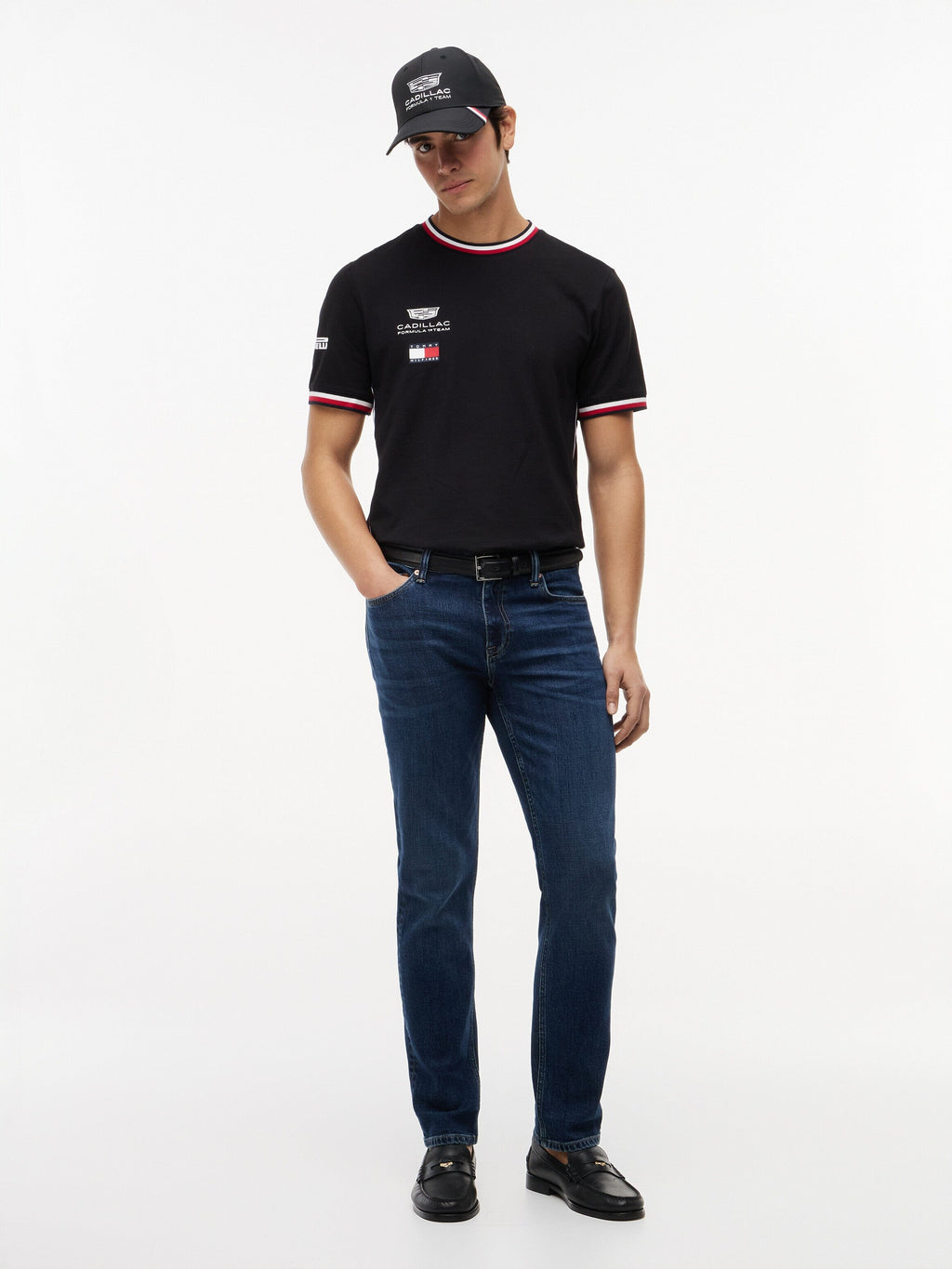 Cadillac F1 Racing 2026 Team T-Shirt - Black/White Cadillac F1