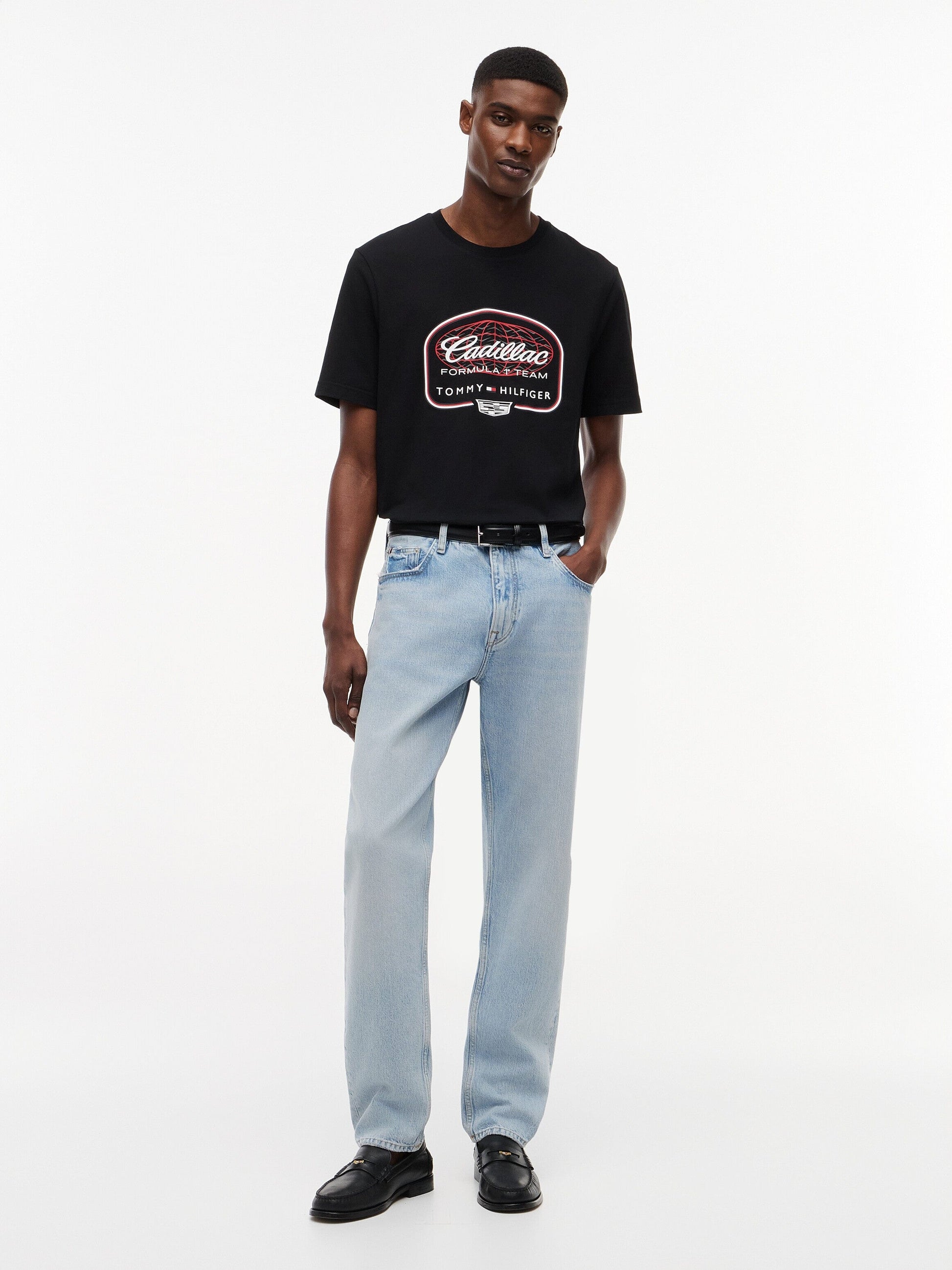 Cadillac F1 Racing Script Graphic T-Shirt - Black Cadillac F1