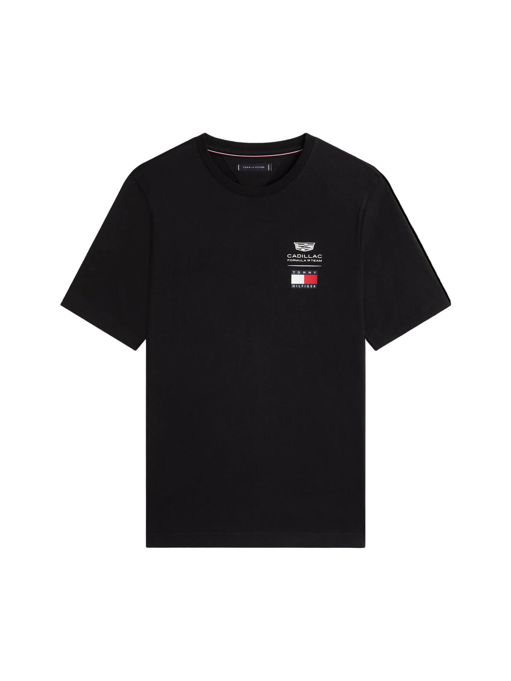 Cadillac F1 Small Logo T-Shirt - Black/White T-shirts Cadillac F1 XXS Black 
