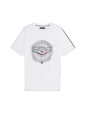 Cadillac F1 Tire Graphic T-Shirt - White Cadillac F1