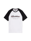 Cadillac F1 Racing Script Raglan T-Shirt - White Cadillac F1