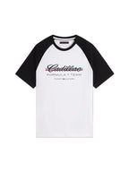 Cadillac F1 Racing Script Raglan T-Shirt - White Cadillac F1