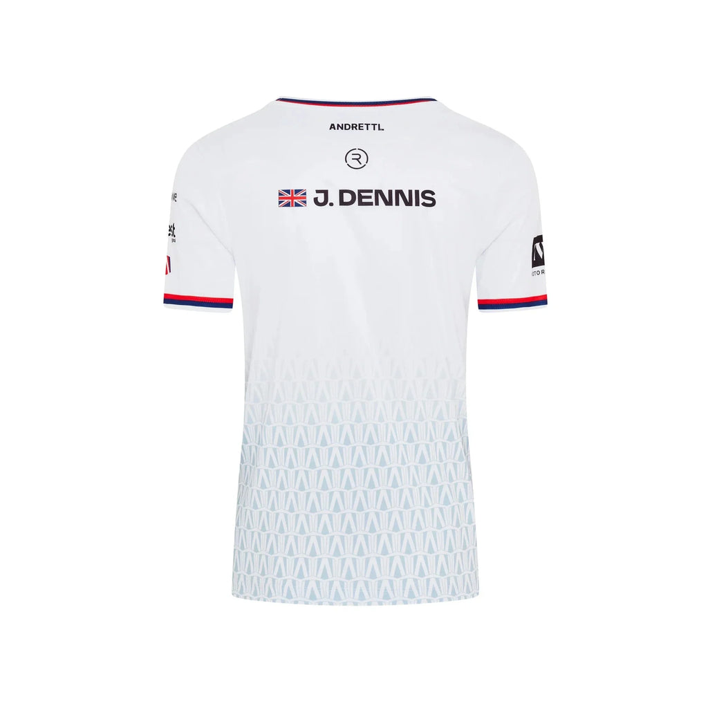 Andretti Formula E S12 x Reflo Team Jake Dennis T-Shirt - White Andretti Formula E