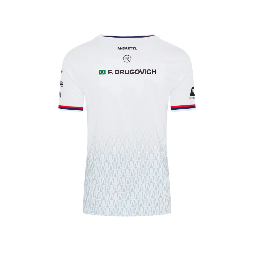 Andretti Formula E S12 x Reflo Felipe Drugovich T-Shirt - White Andretti Formula E