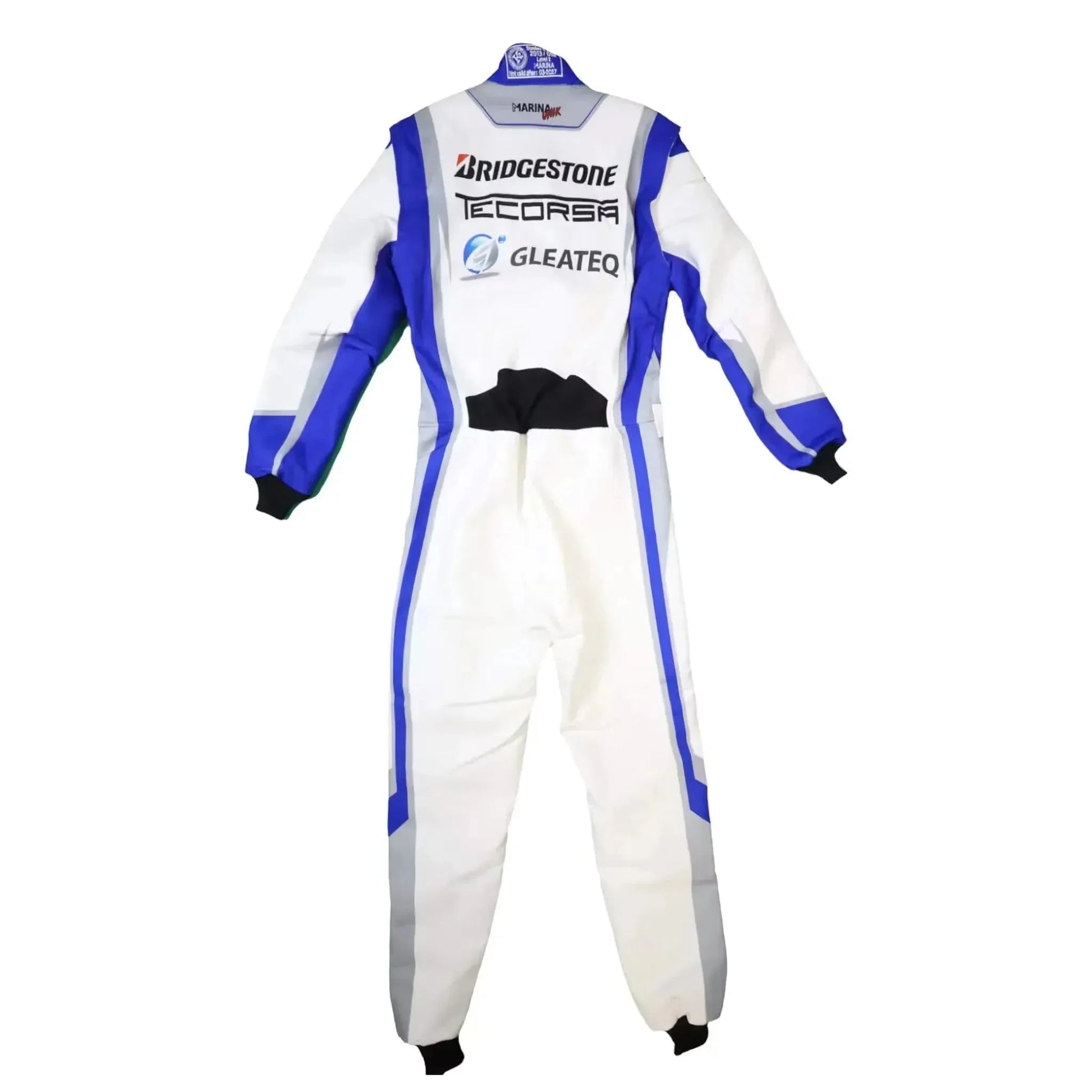 Marina Unik GLEATEQ White Kart Racing Suits- Ex Race Gear