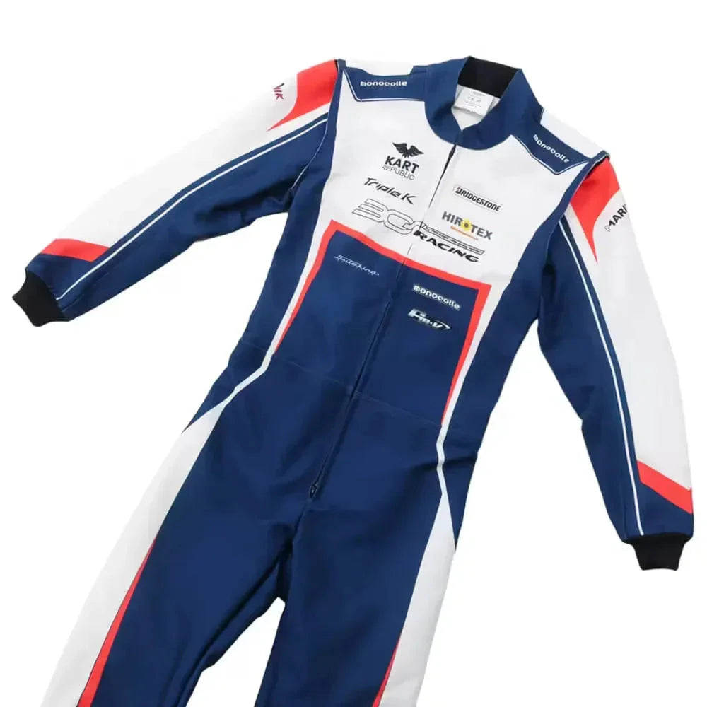 Marina Unik Kento Blue Racing Kart Suits DASH RACEGEAR