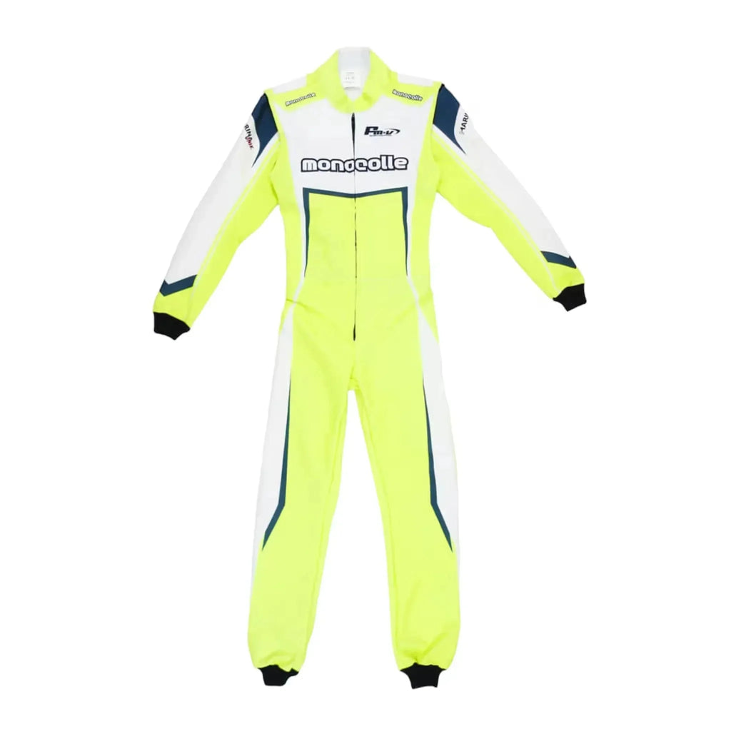 Marina Unik Lime Yellow Racing Kart Suits DASH RACEGEAR