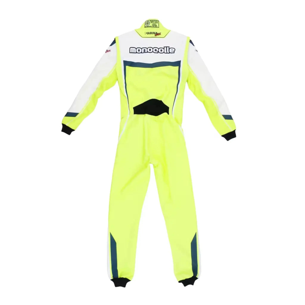 Marina Unik Lime Yellow Racing Kart Suits DASH RACEGEAR