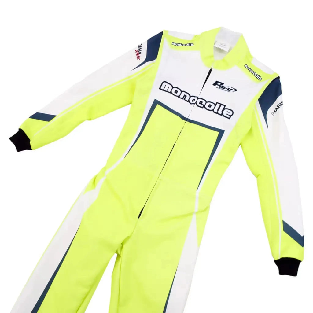 Marina Unik Lime Yellow Racing Kart Suits DASH RACEGEAR