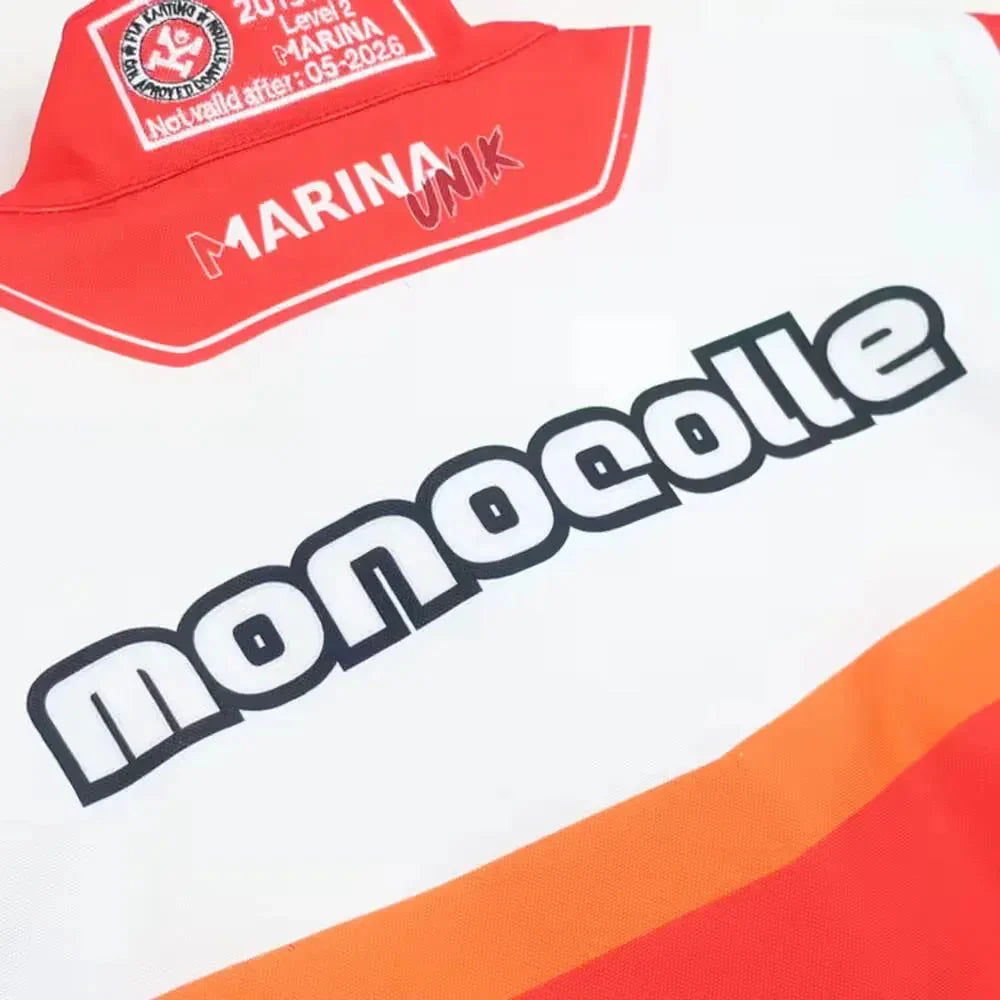 Marina Unik Red Racing Kart Suits DASH RACEGEAR