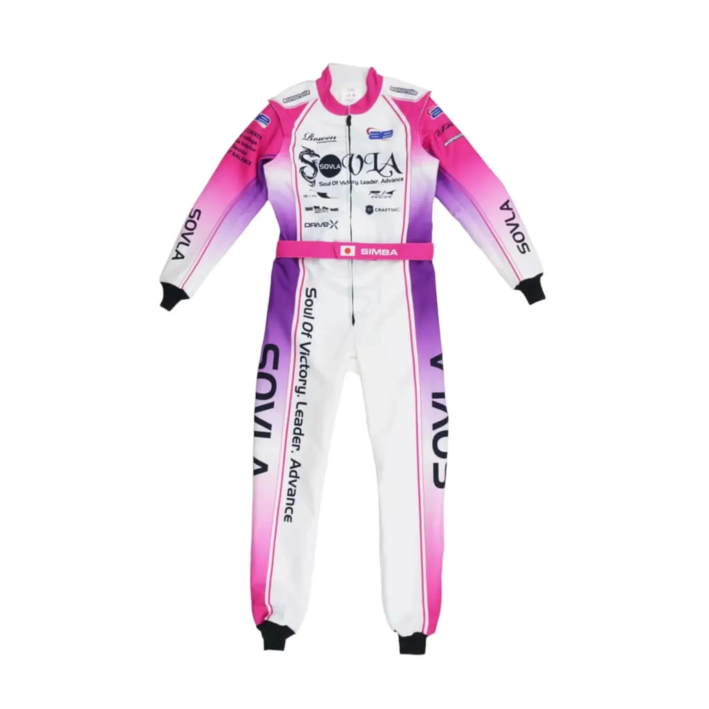 Marina Unik Sovla White Racing Kart Suits DASH RACEGEAR
