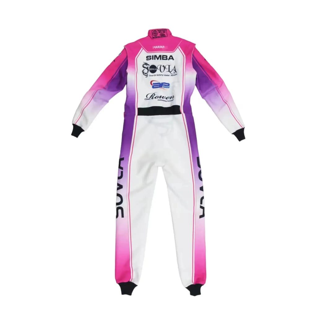 Marina Unik Sovla White Racing Kart Suits DASH RACEGEAR