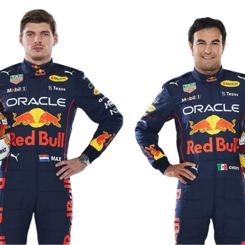 Max Verstappen & Sergio Perez F1 Oracle Red Bull 2022 Go-Kart Racing Suit SpeedXcrafts