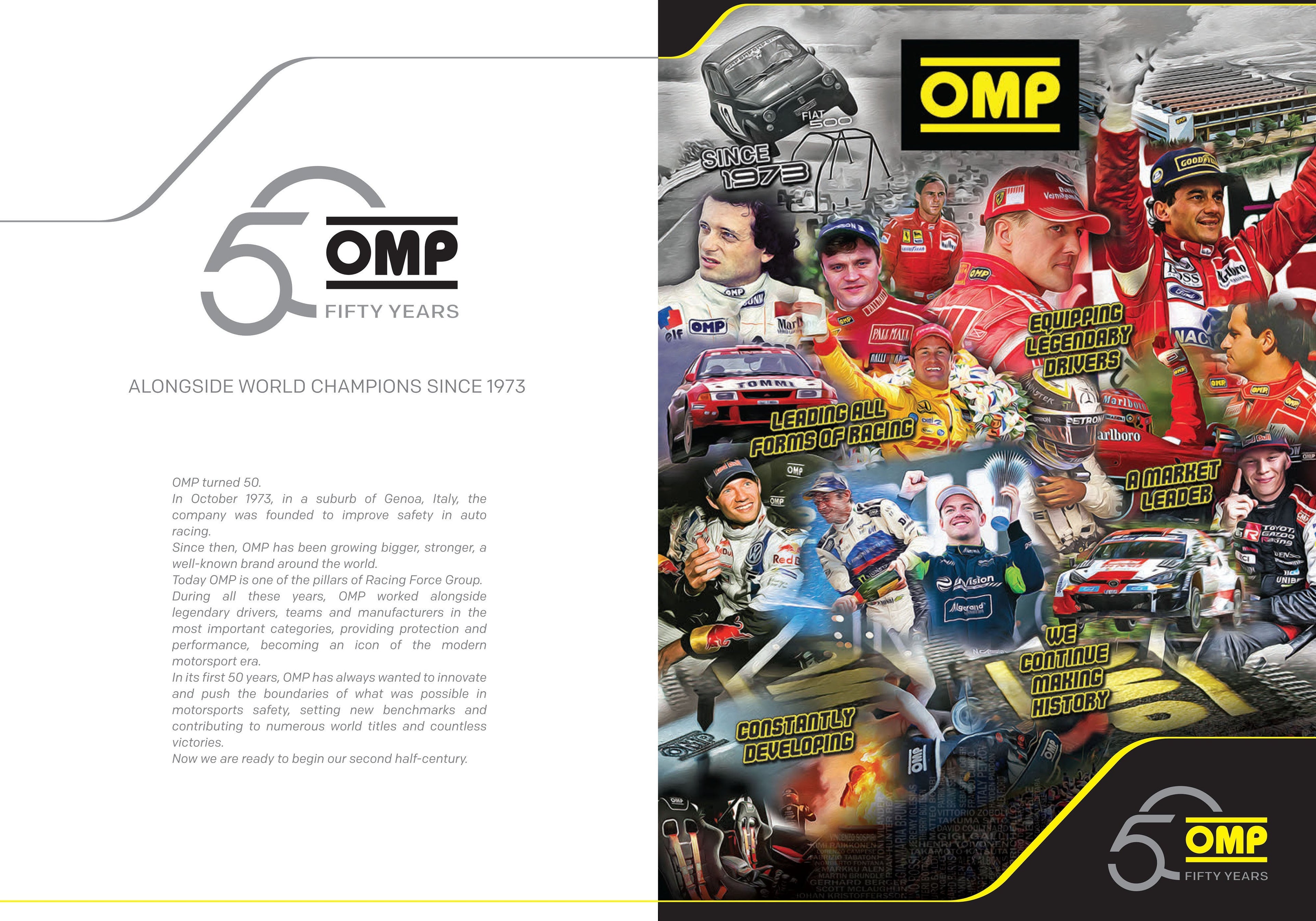 OMP One Vintage Race Suit F1 1960s Style FIA 8856-2018 Fireproof Racing Rally OMP