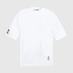 Ayrton Senna F1 x Tag Heuer Oversized Badge T-Shirt - White/Black T-shirts Ayrton Senna XS White 