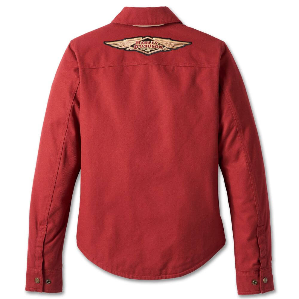 Harley-Davidson Women's 120th Anniversary Operative Riding Shirt Jacket Harley-Davidson