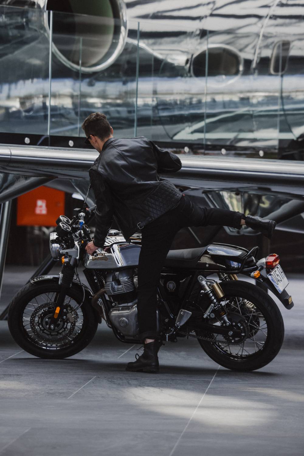 TWIN LEATHER JACKET BLACK - Men’s Leather Motorcycle Jacket Pando Moto