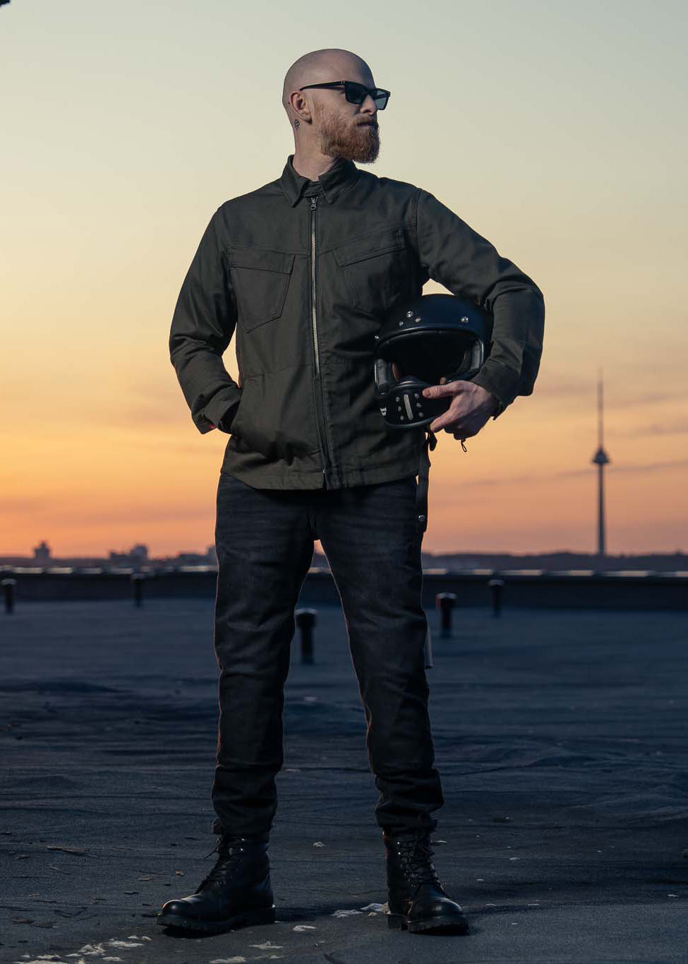 CAPO COR 02 – Motorcycle Shirt for Men Slim-Fit Cordura® Pando Moto