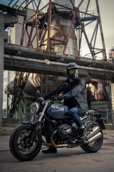 M65 WP JACKET BLACK - Slim-Fit Waterproof Motorcycle Jacket Pando Moto