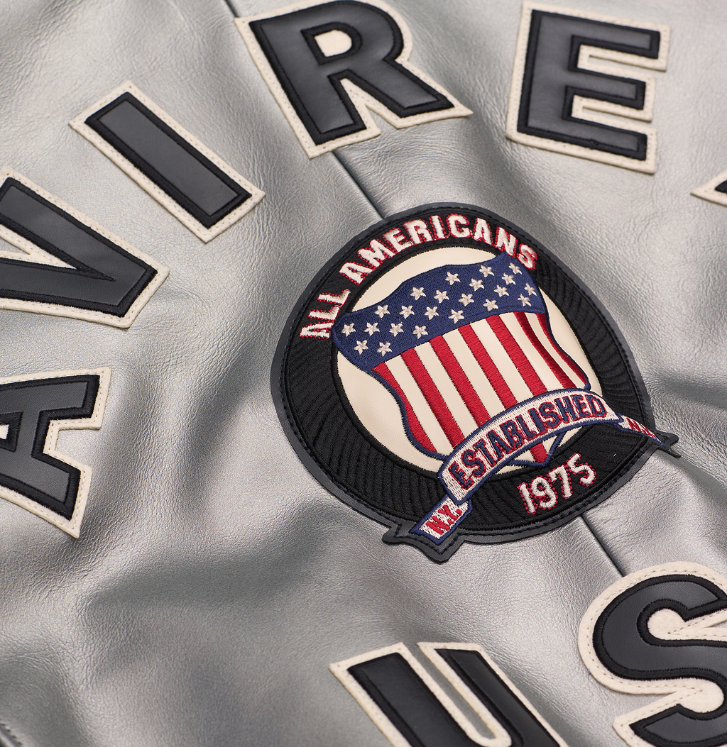 Purchase Best Style Of Metallic Silver Of Fashion Bomber Leather Jackets For Mens rfxleatherofficial