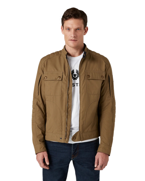 *New* Belstaff Roberts Cotton Canvas Motorcycle Jacket - Olive