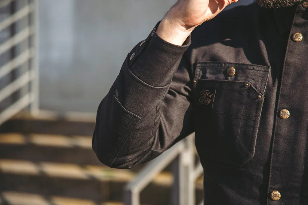 Age of Glory - Runaway Men's Motorcycle Shacket - Black