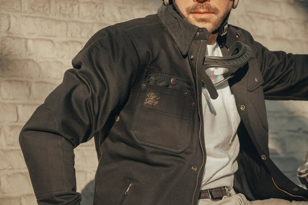 Age of Glory - Runaway Men's Motorcycle Shacket - Black