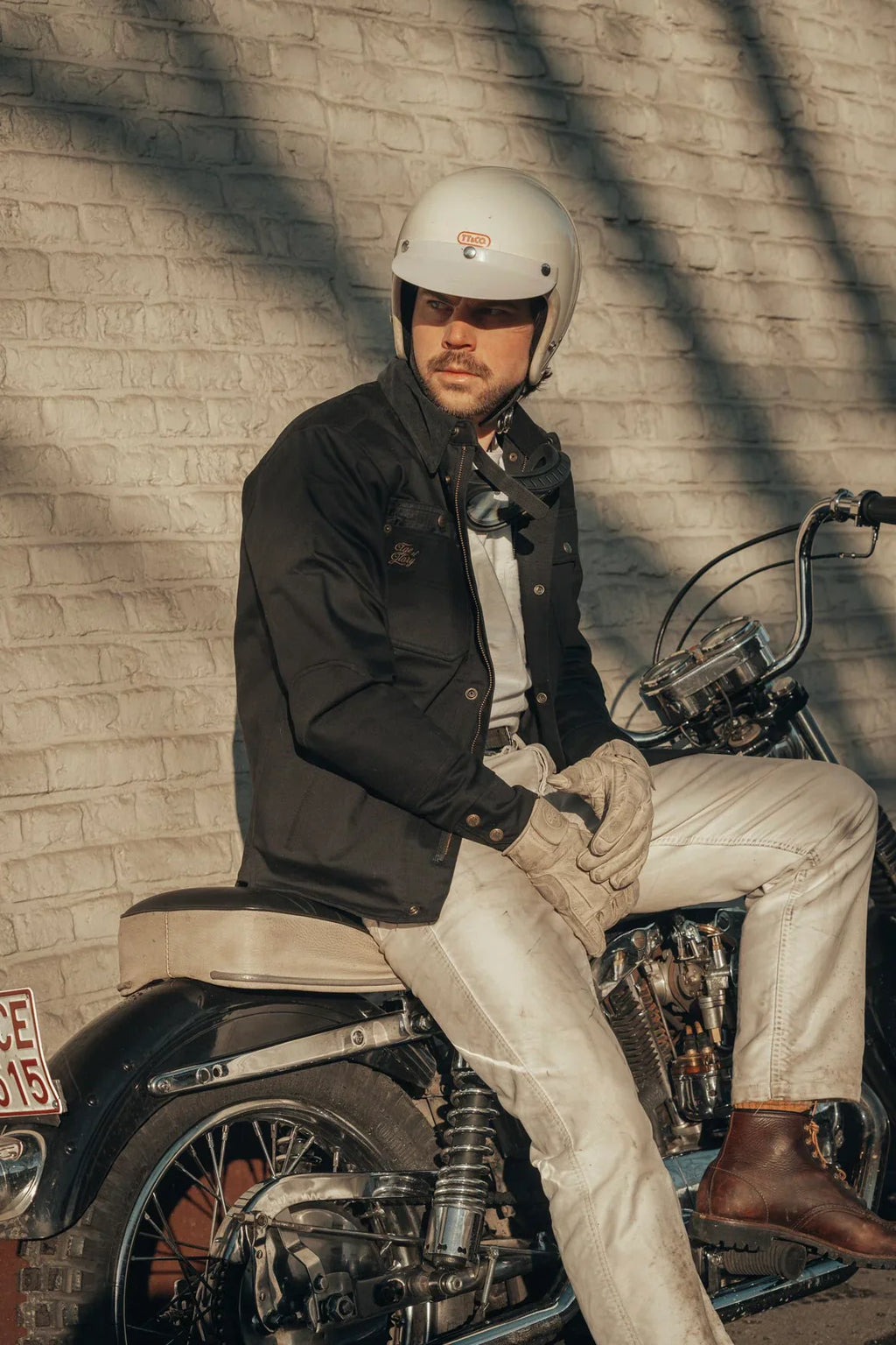 Age of Glory - Runaway Men's Motorcycle Shacket - Black