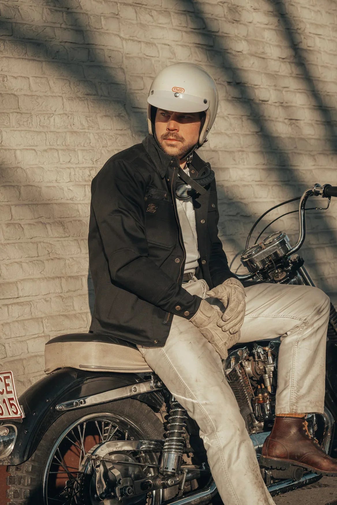 Age of Glory - Runaway Men's Motorcycle Shacket - Black