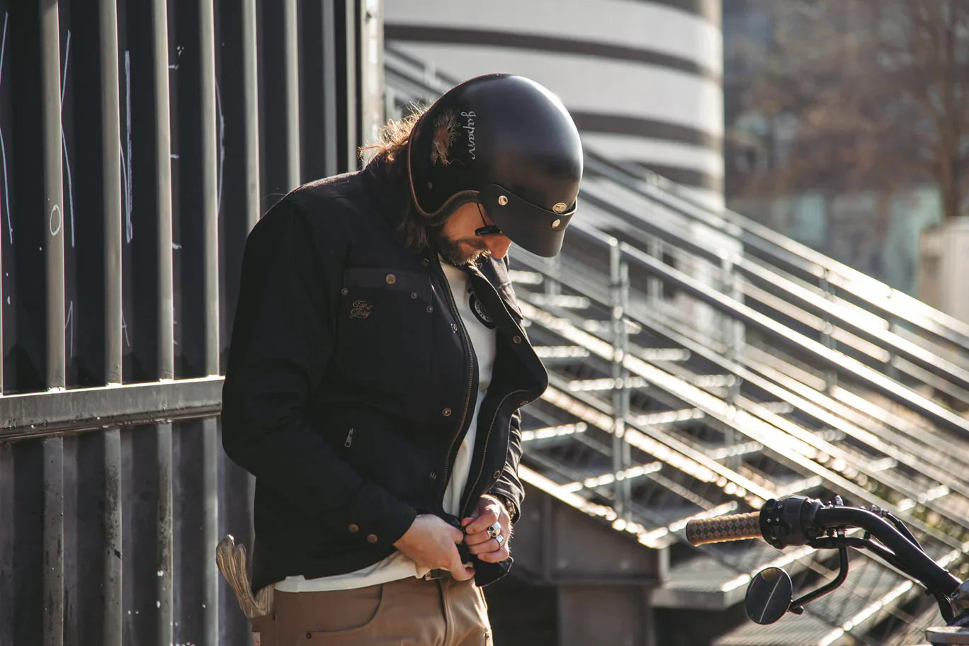 Age of Glory - Runaway Men's Motorcycle Shacket - Black
